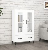 VidaXL Hoge kast 70x31x115 cm bewerkt hout wit