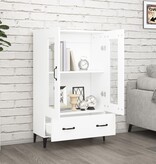 VidaXL Hoge kast 70x31x115 cm bewerkt hout wit