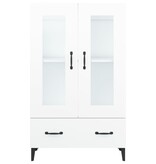 VidaXL Hoge kast 70x31x115 cm bewerkt hout wit