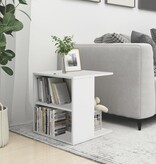 VidaXL Bijzettafel 45x45x48 cm bewerkt hout wit