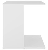 VidaXL Bijzettafel 45x45x48 cm bewerkt hout wit