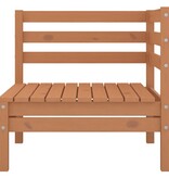 VidaXL 4-delige Loungeset massief grenenhout honingbruin