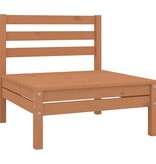 VidaXL 4-delige Loungeset massief grenenhout honingbruin