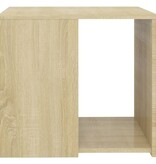 VidaXL Bijzettafel 50x50x45 cm bewerkt hout sonoma eikenkleurig