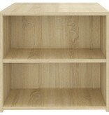 VidaXL Bijzettafel 50x50x45 cm bewerkt hout sonoma eikenkleurig