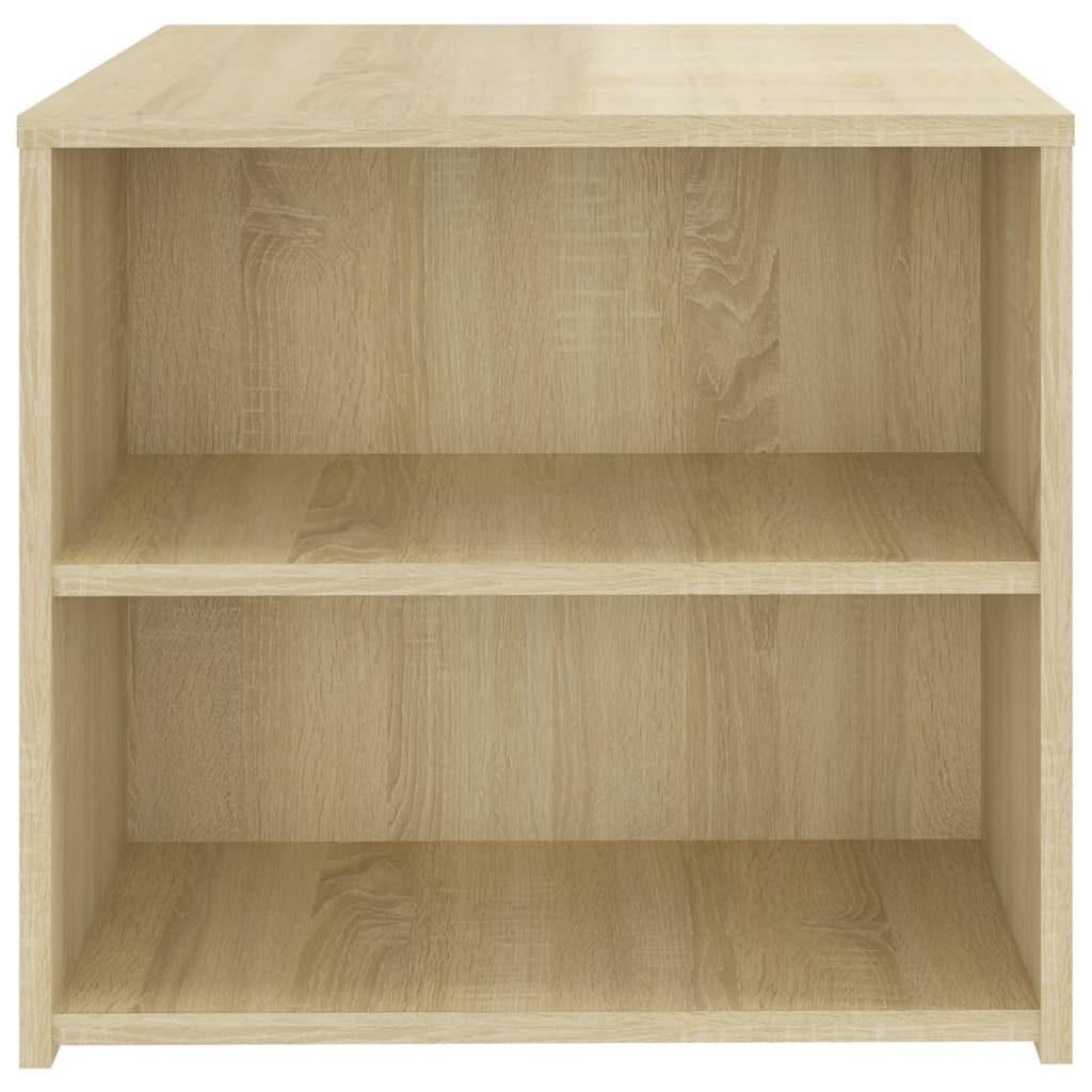 VidaXL Bijzettafel 50x50x45 cm bewerkt hout sonoma eikenkleurig