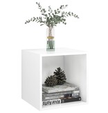 VidaXL Wandkasten 2 st 37x37x37 cm bewerkt hout wit