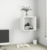 VidaXL Wandkast 37x37x37 cm bewerkt hout wit