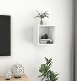 VidaXL Wandkast 37x37x37 cm bewerkt hout wit