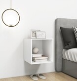 VidaXL Wandkast 37x37x37 cm bewerkt hout wit