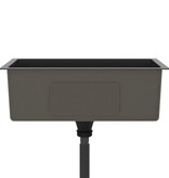 VidaXL Gootsteen handgemaakt roestvrij staal zwart