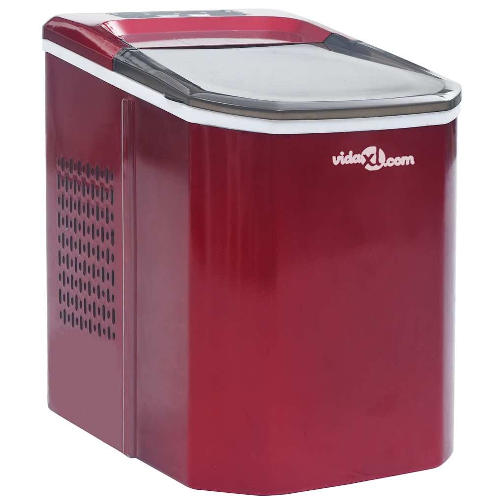 VidaXL IJsblokjesmachine 1,4 L 15 kg/24 u rood