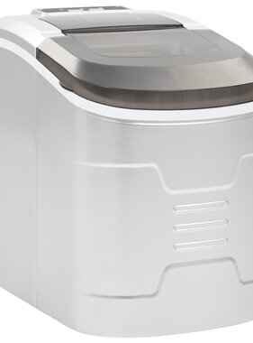 VidaXL IJsblokjesmachine 2,4 L 15 kg/24 u zilver