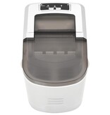 VidaXL IJsblokjesmachine 2,4 L 15 kg/24 u zilver