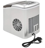 VidaXL IJsblokjesmachine 2,4 L 15 kg/24 u zilver