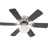 VidaXL Plafondventilator met lamp 82 cm donkerbruin