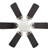 VidaXL Plafondventilator met lamp 82 cm donkerbruin