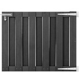 VidaXL Poort 100x80 cm HKC grijs