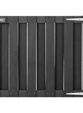 VidaXL Poort 100x80 cm HKC grijs