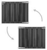 VidaXL Poort 100x80 cm HKC grijs