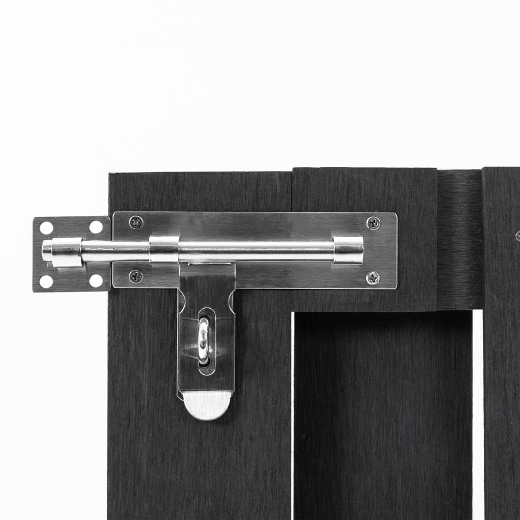 VidaXL Poort 100x80 cm HKC grijs