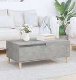 VidaXL Salontafel 90x50x36,5 cm bewerkt hout betongrijs