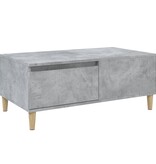 VidaXL Salontafel 90x50x36,5 cm bewerkt hout betongrijs