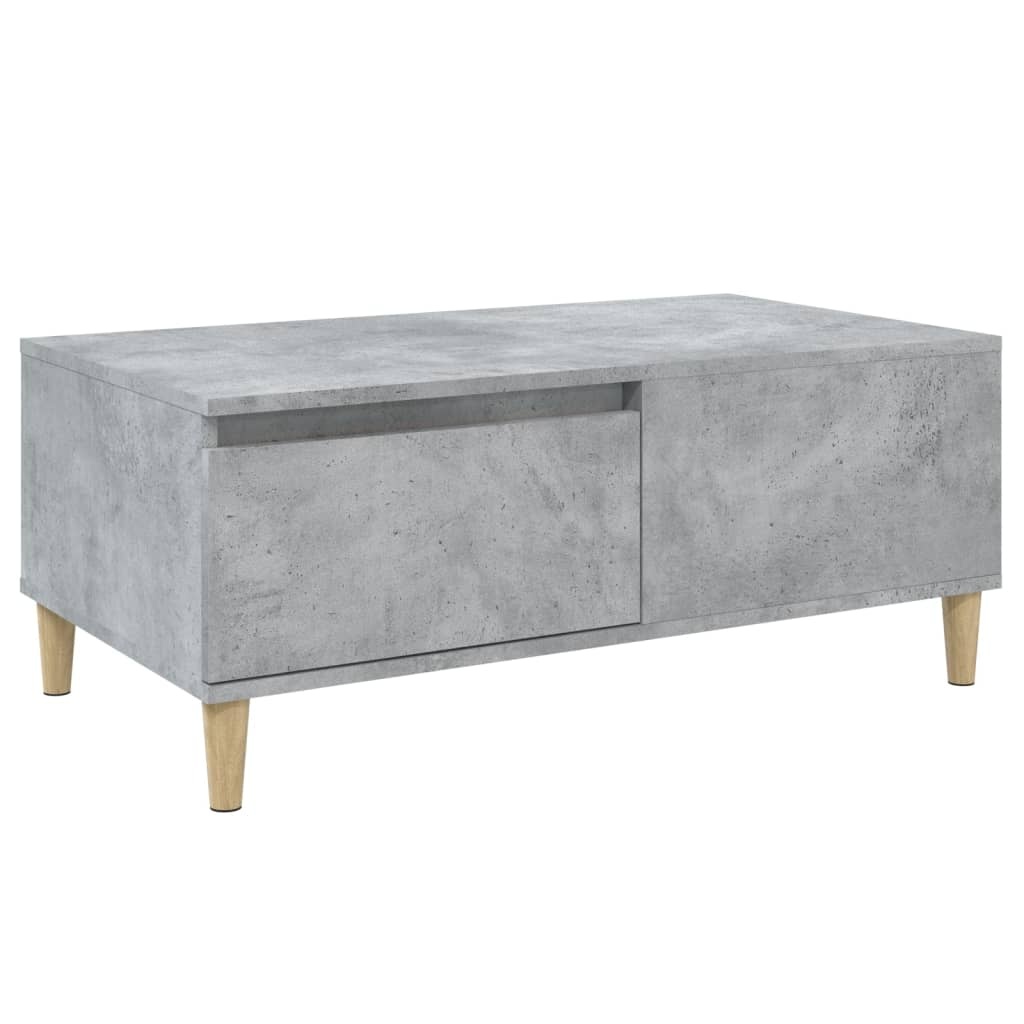 VidaXL Salontafel 90x50x36,5 cm bewerkt hout betongrijs