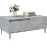 VidaXL Salontafel 90x50x36,5 cm bewerkt hout betongrijs