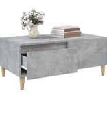 VidaXL Salontafel 90x50x36,5 cm bewerkt hout betongrijs