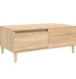 VidaXL Salontafel 90x50x36,5 cm bewerkt hout sonoma eikenkleurig