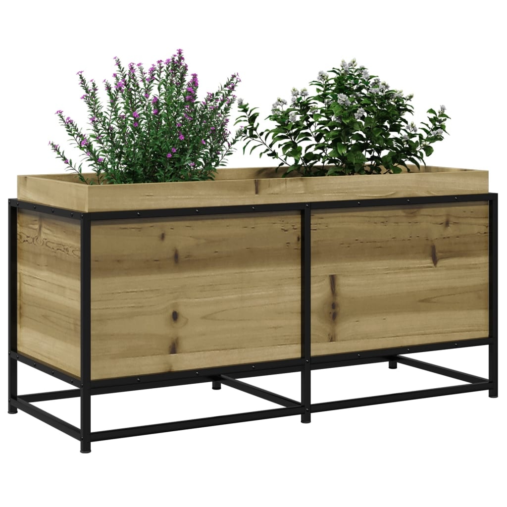 VidaXL Plantenbak 100x40x50 cm geïmpregneerd grenenhout