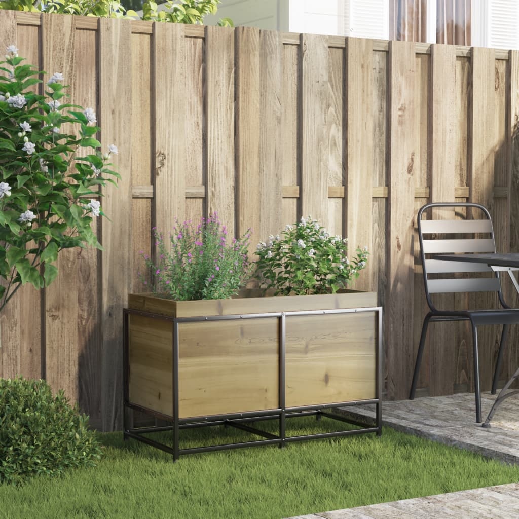 VidaXL Plantenbak 80x40x50 cm geïmpregneerd grenenhout
