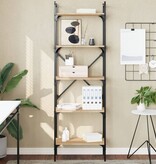VidaXL Boekenkast 5-laags 56x31,5x174 cm bewerkt hout sonoma eiken