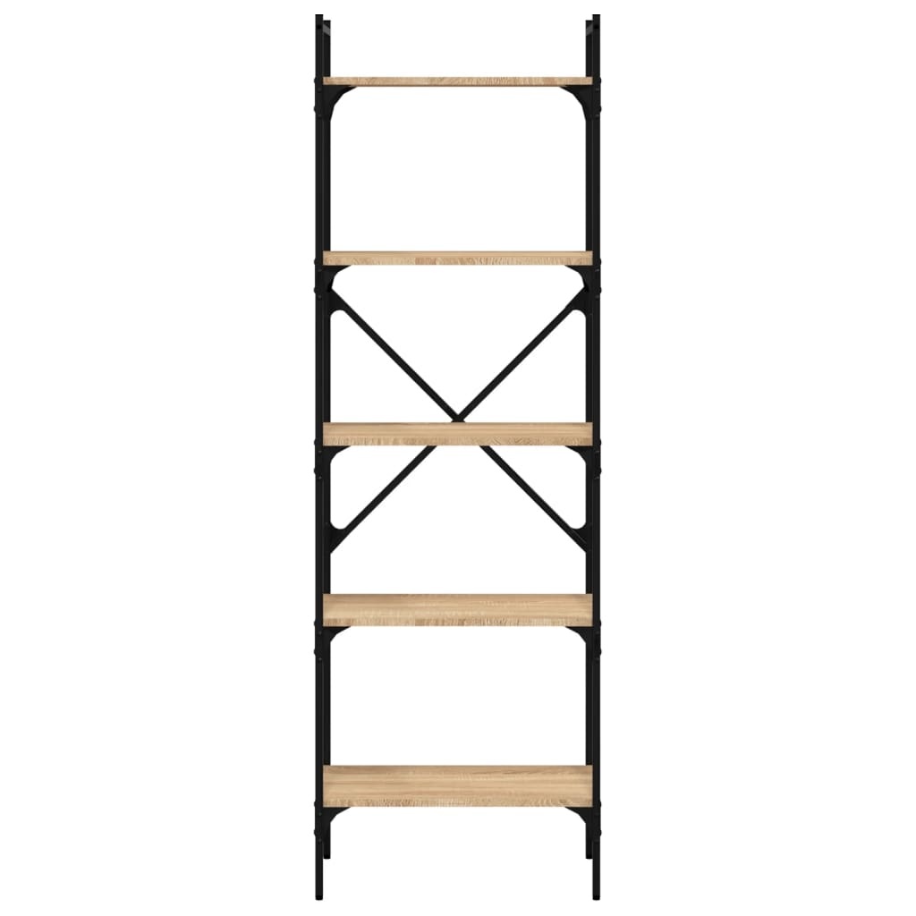 VidaXL Boekenkast 5-laags 56x31,5x174 cm bewerkt hout sonoma eiken