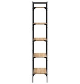 VidaXL Boekenkast 5-laags 56x31,5x174 cm bewerkt hout sonoma eiken