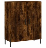 VidaXL Dressoir 69,5x34x90 cm bewerkt hout gerookt eikenkleurig