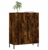 VidaXL Dressoir 69,5x34x90 cm bewerkt hout gerookt eikenkleurig