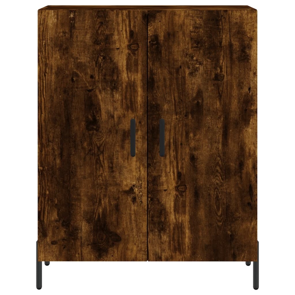 VidaXL Dressoir 69,5x34x90 cm bewerkt hout gerookt eikenkleurig