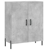 VidaXL Dressoir 69,5x34x90 cm bewerkt hout betongrijs