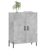 VidaXL Dressoir 69,5x34x90 cm bewerkt hout betongrijs