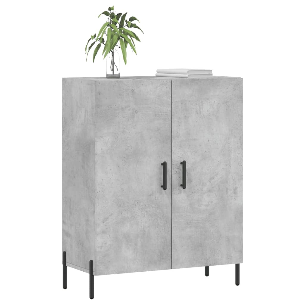 VidaXL Dressoir 69,5x34x90 cm bewerkt hout betongrijs