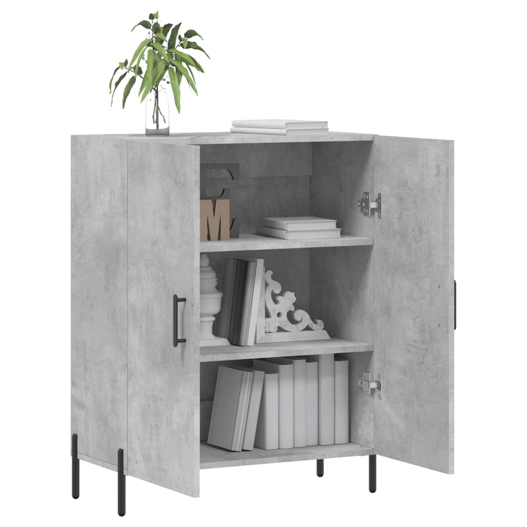 VidaXL Dressoir 69,5x34x90 cm bewerkt hout betongrijs
