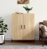 VidaXL Dressoir 69,5x34x90 cm bewerkt hout sonoma eikenkleurig