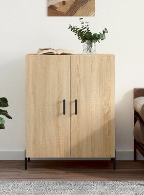 VidaXL Dressoir 69,5x34x90 cm bewerkt hout sonoma eikenkleurig