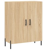 VidaXL Dressoir 69,5x34x90 cm bewerkt hout sonoma eikenkleurig