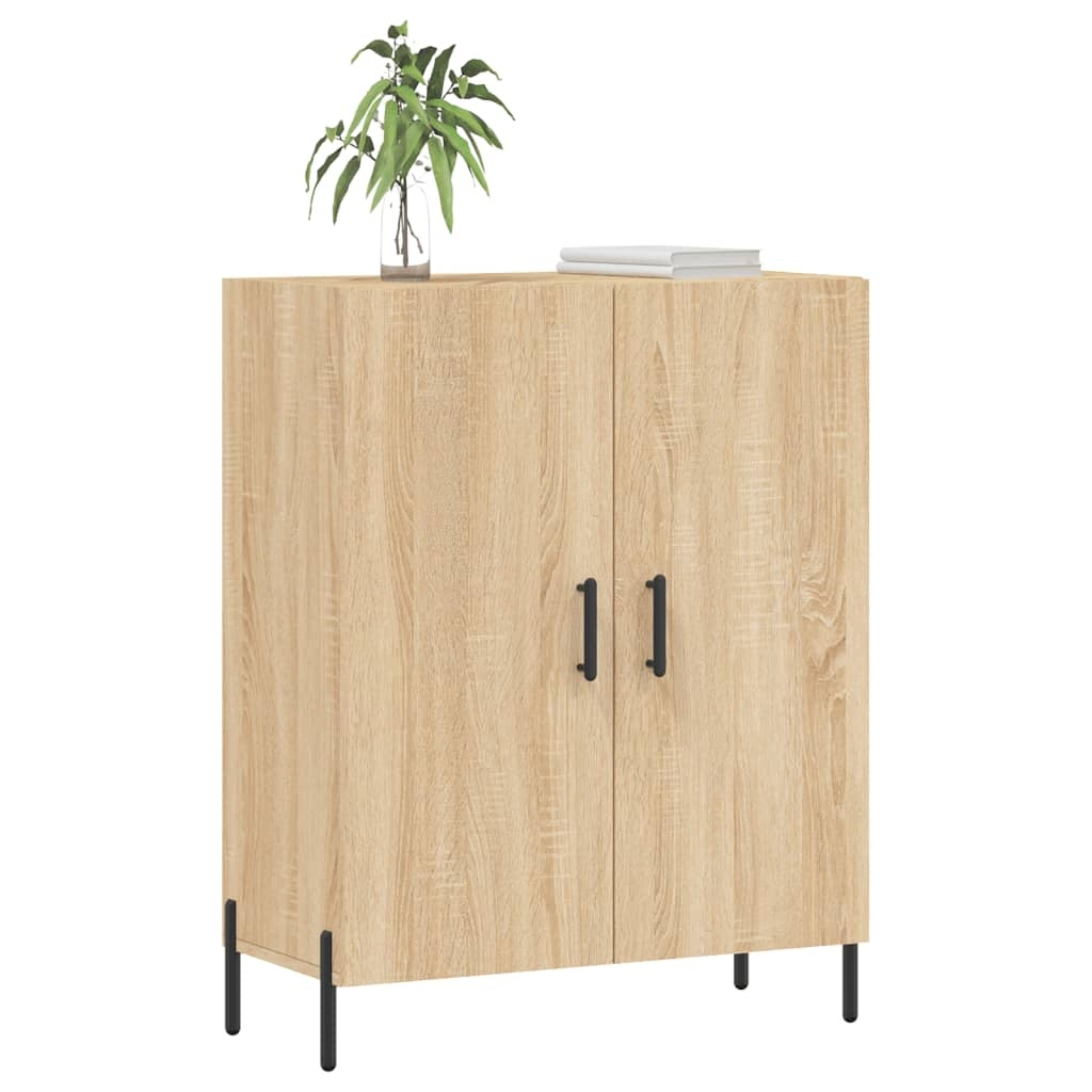 VidaXL Dressoir 69,5x34x90 cm bewerkt hout sonoma eikenkleurig