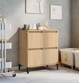 VidaXL Dressoir 60x35x70 cm bewerkt hout sonoma eikenkleurig