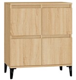 VidaXL Dressoir 60x35x70 cm bewerkt hout sonoma eikenkleurig