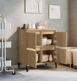 VidaXL Dressoir 60x35x70 cm bewerkt hout sonoma eikenkleurig